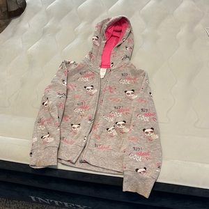 Gymboree hoodie, size medium 7 to 8 gray